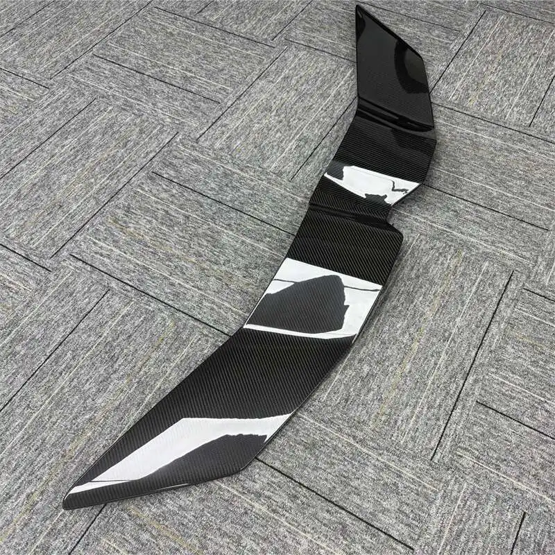 LANOUT Full Dry Carbon Fiber Wing Shaped Rear Trunk for Revuelto 2023+ OEM Style Black Body Kit Glue Tape/Screws Installation