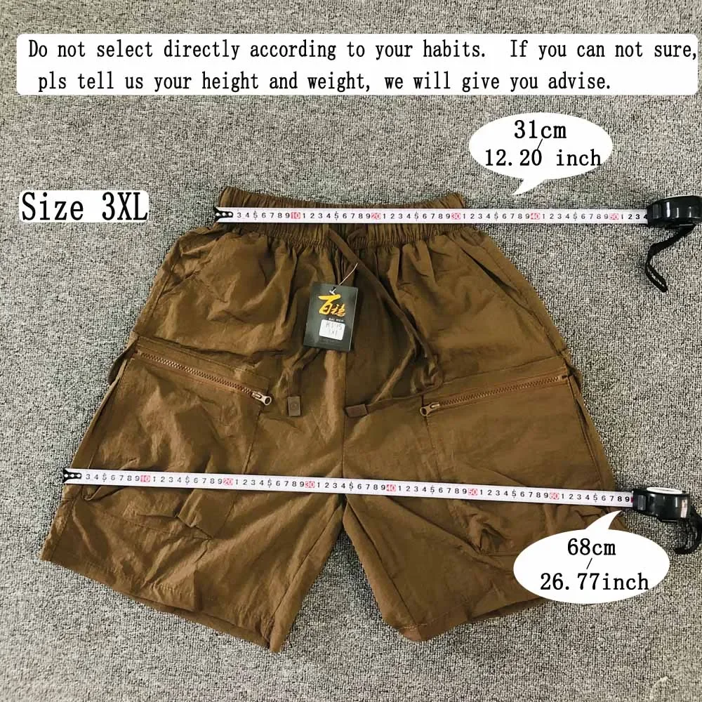 2024 Summer Cargo Running Shorts Fitness Beach Surfing Quick Dried Leisure Shorts Beach Pants Men Loose Fashion Sport Shorts