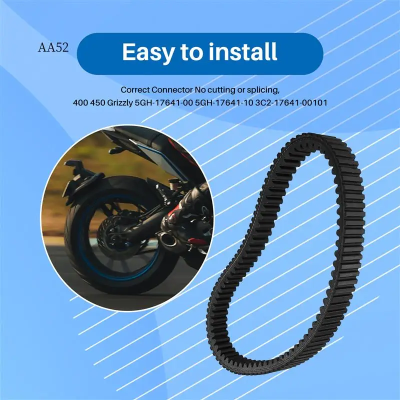 

AS-Motorcycle Drive Belt Transfer Belt For Yamaha 400 450 Grizzly 5GH-17641-00 5GH-17641-10 3C2-17641-00