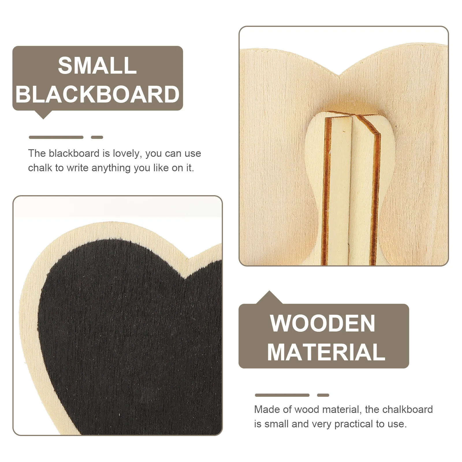 

10 Pcs Heart Shaped Mini Chalkboard Signs Small Blackboards Erasable Letter Boards Wedding Decor Home Office Shop Restaurant