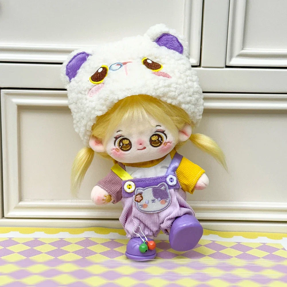 For 20CM Cotton Doll Rompers Cartoon Plush Doll Replacement Outfit Playing House Accessories Mini Clothes