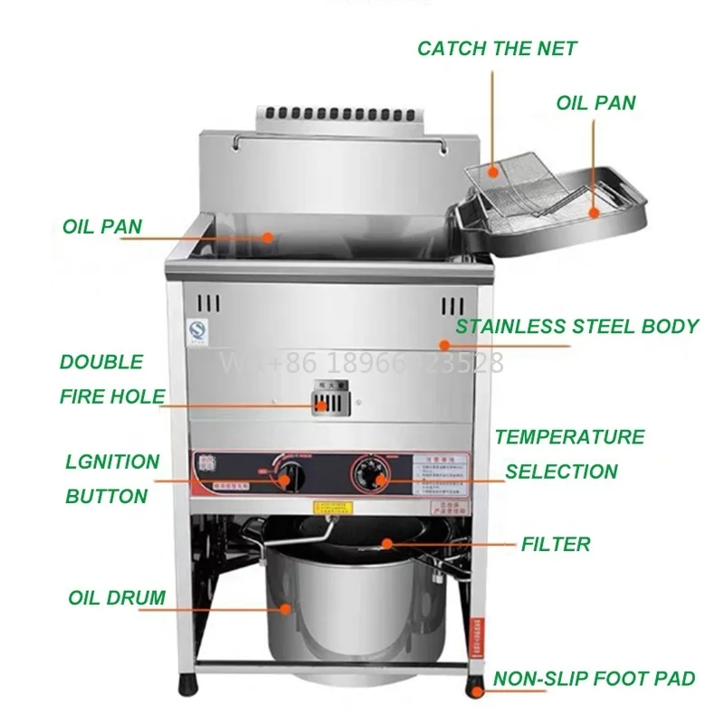

P Фритюрница Фритюрница для рыбы Фритюрница Горшок для кухни Вертикальная ресторанная чипса Глубокая сковорода Электрическая Dee
