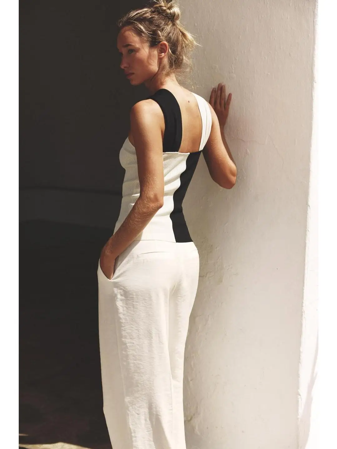 لصق معدني محبوك Ne معلق أعلى المرأة حجم كبير منتظم Sve ألف خط الأوروبي Sle Faion تصميم الخريف الرياح