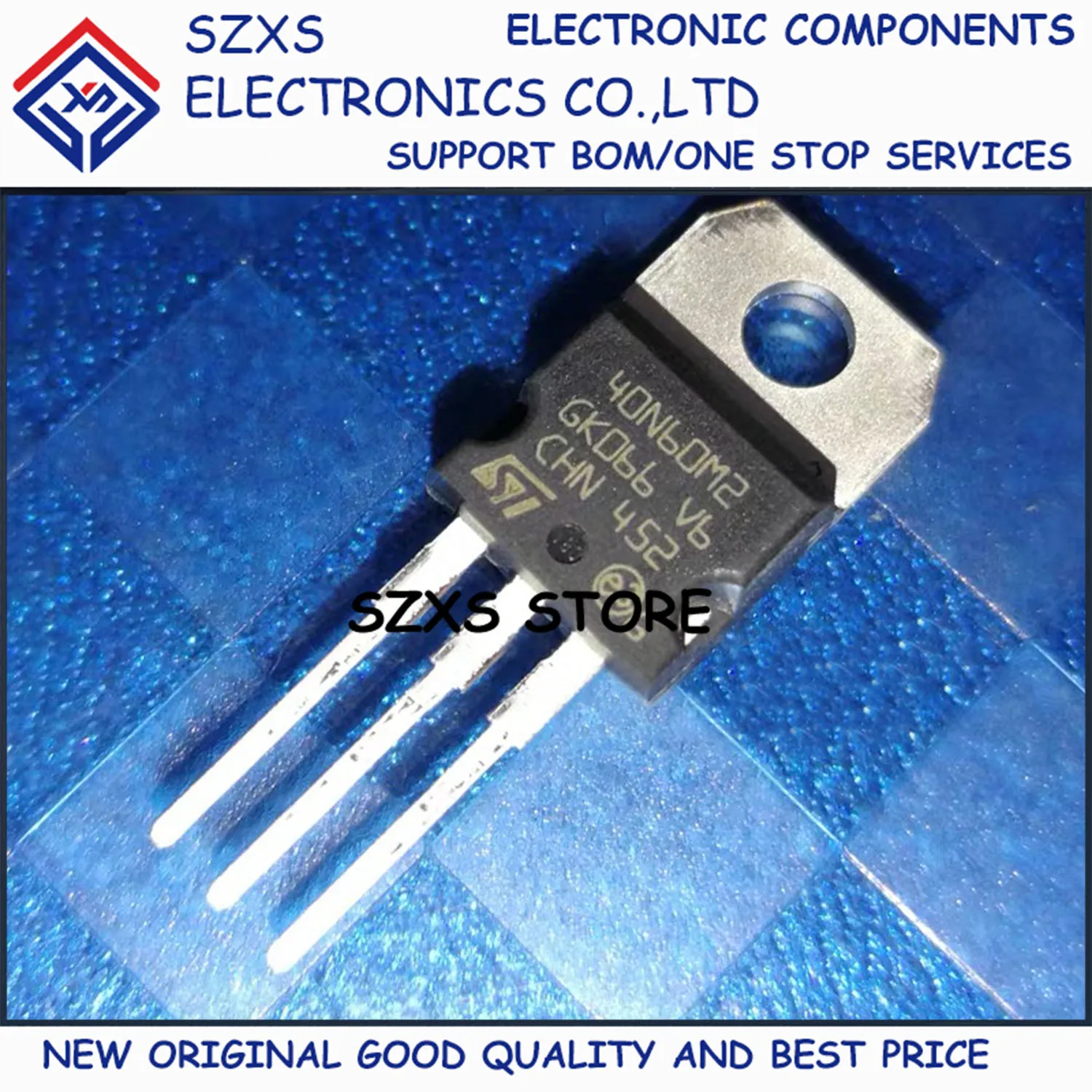 

New Original 10Pcs 40N60M2 STP40N60M2 TO-220 600V 34A MOSFET Field Effect Transistor In Stock Electronic Components Good Quality