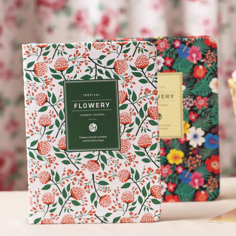 Fresh Flowers Planner Notebook Kawaii A5 A6 Diary Notepad Agenda Budget Planner Schedule Organizer Korean Stationery Office