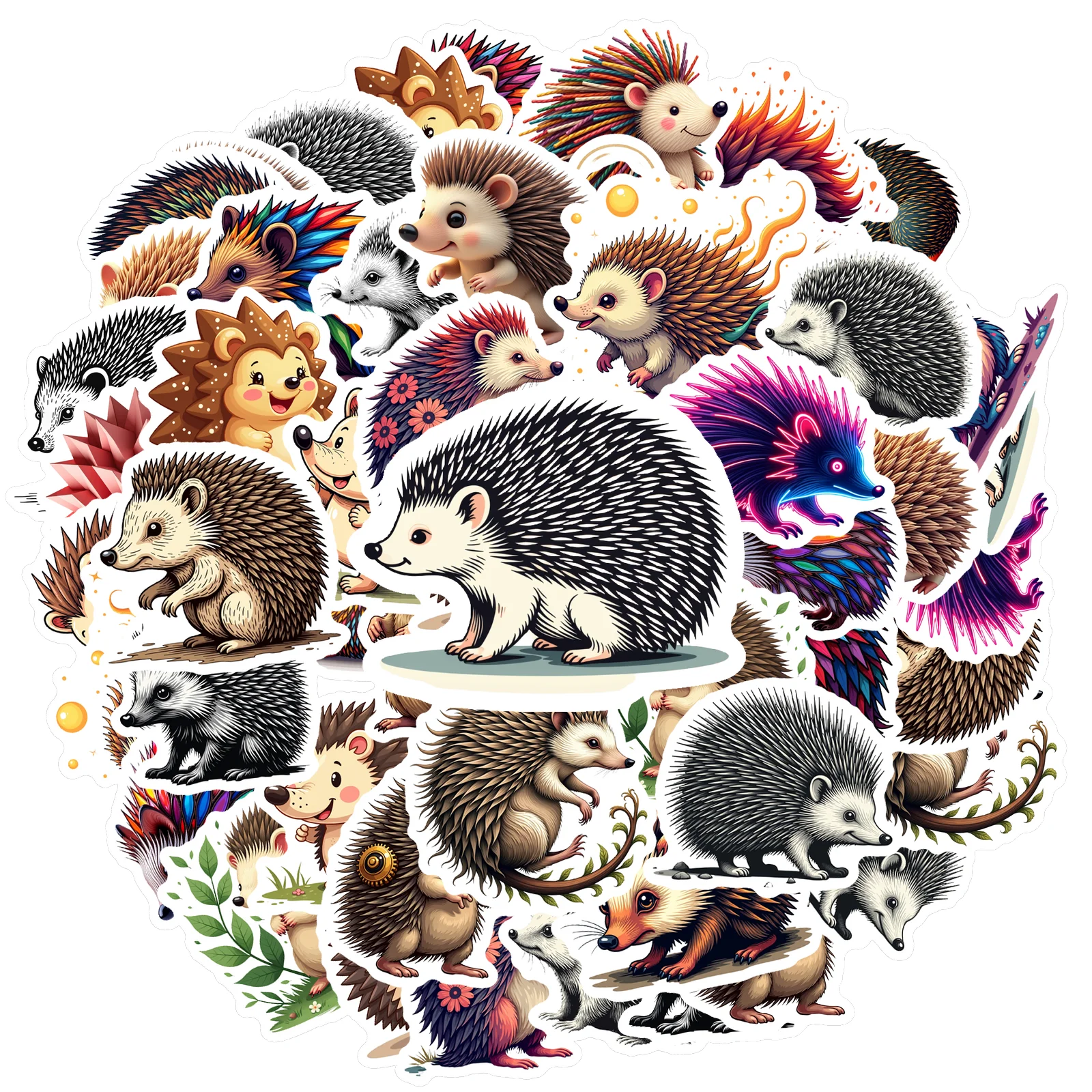 35pcs-150pcs Cartoon Stickers Colorful Animal Stickers Stickers For DIY Phone Guitar Laptop Notebook Suitcase Cup