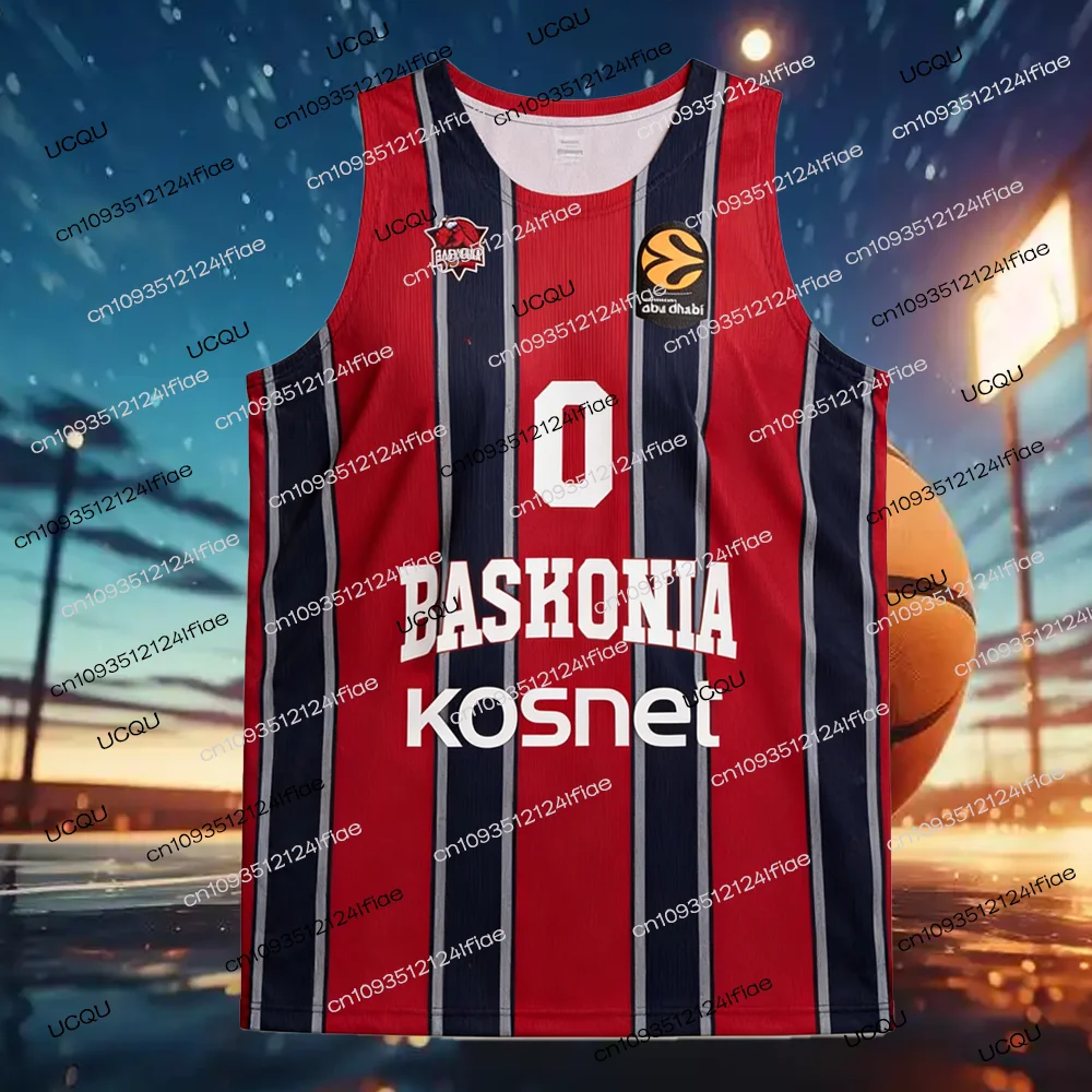 2026 Spain Baskonia Men's Basketball Jersey Adult Basketball Sportswear Special Fan Basketball Jersey Kit Kids Basketball Vest