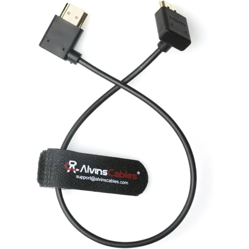 Kabel HDMI Alvin's Cables 8K 2.1 do Atomos Ninja, kabel HDMI High-Speed 8K@60Hz 4K@120Hz do Z CAM, kąt prosty 30cm | 11,8 cala — zdjęcie produktu 3