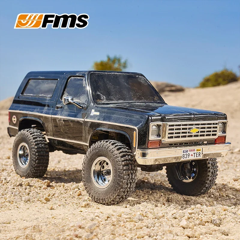 FMS 1:24 Simulation Chevrolet K5 FCX24 Climbing Car Remote Control Electric Two-Speed Door Bridge Off-Road Vehicle SUV RTR
