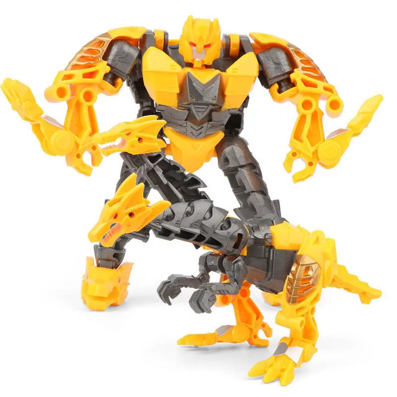 5 In 1 Transformation Robot Dinobots Dinosaurs Assembled Figure Toys Deformation Alien Dragon Monster Gifts for Kids
