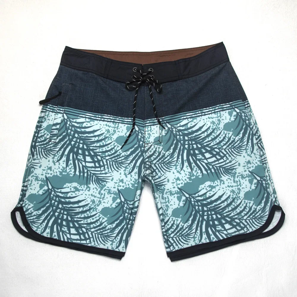 Men\'s surf beach pants Fashion brand printed casual shorts 3D sport pants Stretch swim shorts Bermuda  surf shorts quarter pants