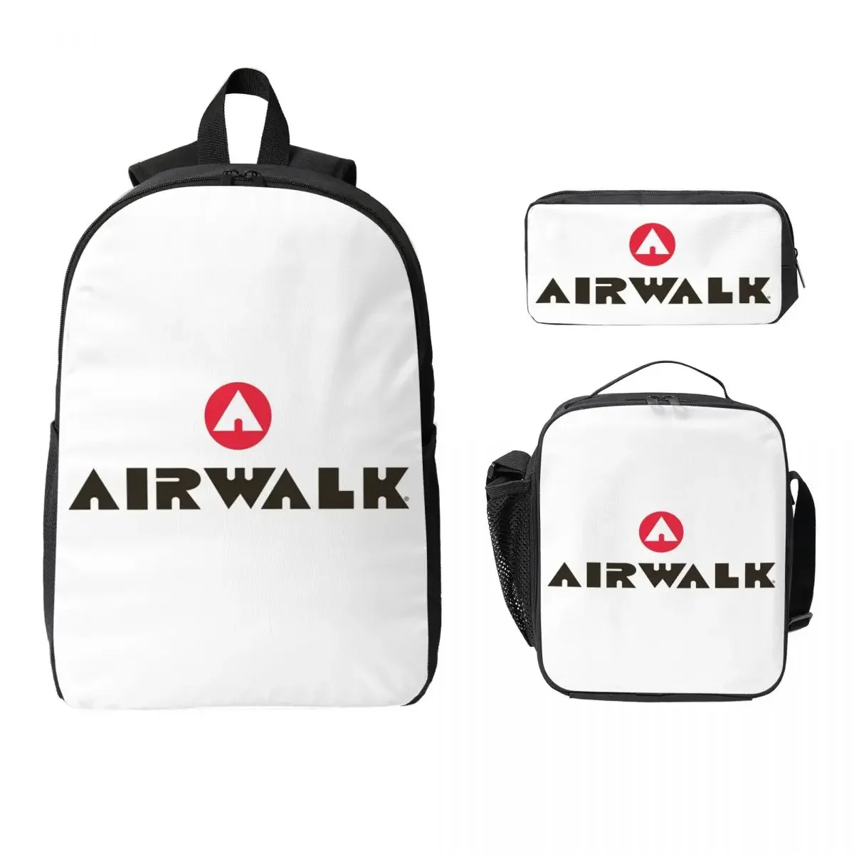 Tattoo Old School Style Airwalk Backpack BookBag School Bag Computer Shoulder Bags 3ps Insulated Lunch Bag Pencil Case