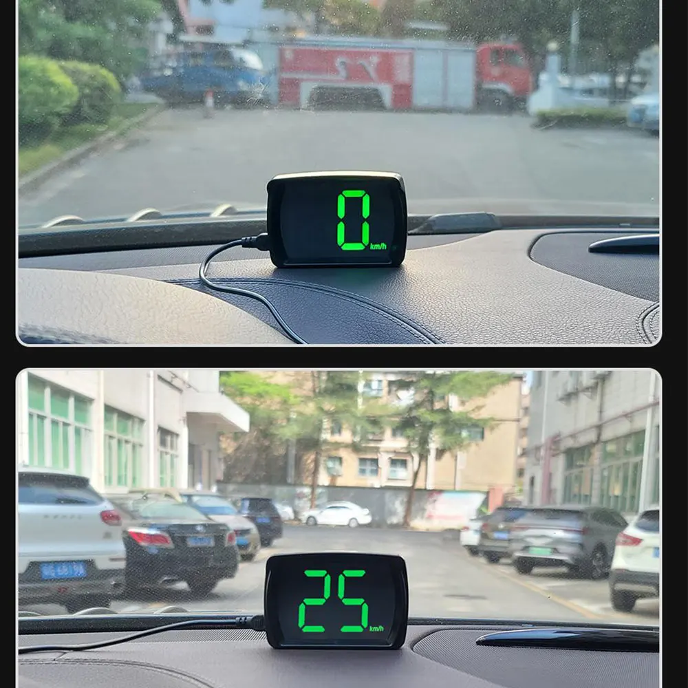 AD Y03 Head Up Display Speedometer MPH KMH Universal Car GPS for HUD Digital Speed Meter Clock Gauge Automotive Accessories