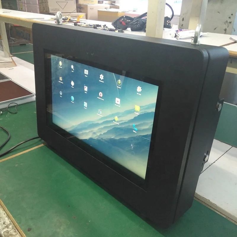 Customized Android OS Waterproof Vandal Proof IP65 Industrial Standard 21.5 Inch Lcd Outdoor Display Digital Signage