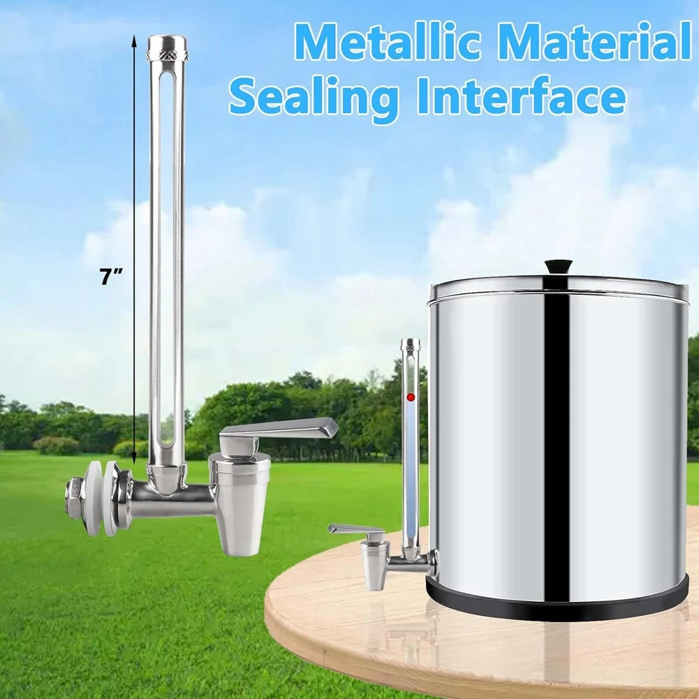 Смотровое стекло, 7-дюймовый стальной фильтр с четким уровнем воды для Berkey и системы фильтрации воды в каплях