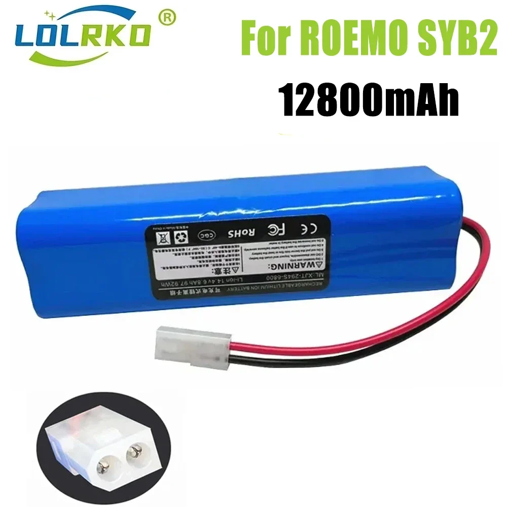 12800mAh Original Rechargeable Li-ion Battery for ROEMO SYB2 Robot Vacuum Cleaner