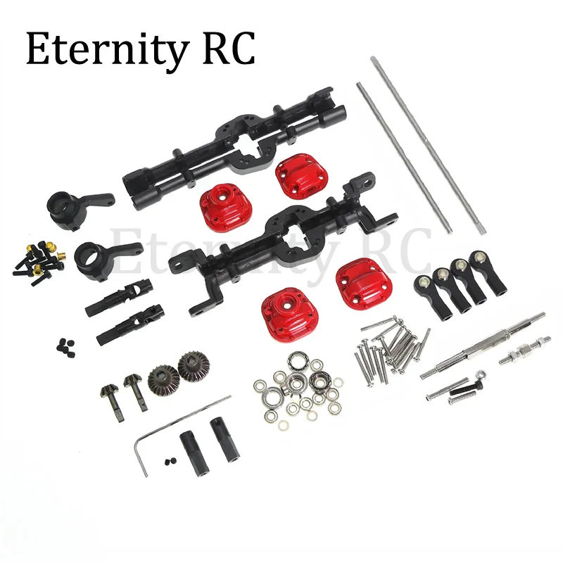 1/12 Scale Metal Front And Rear Axle Upgrade Kit for MN D90 D91 D99 MN99S RC Car Enhanced Durability Accessory Parts