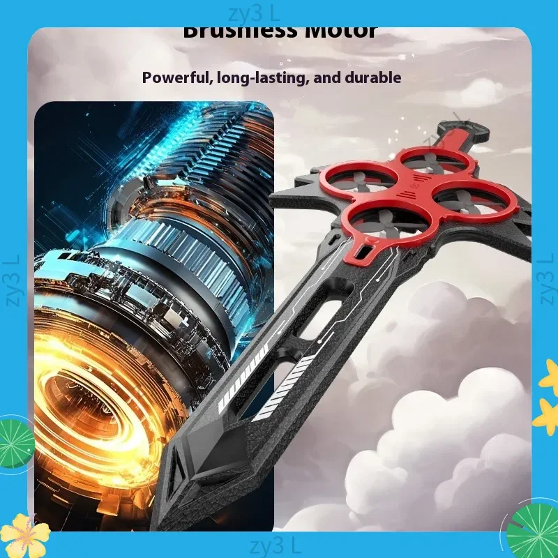 

2025 Hand-Controlled Flying Sword Model Toy Drone Hovering Sword Shaped Unmanned Aerial Vehicle Remote Control Airplane Toy