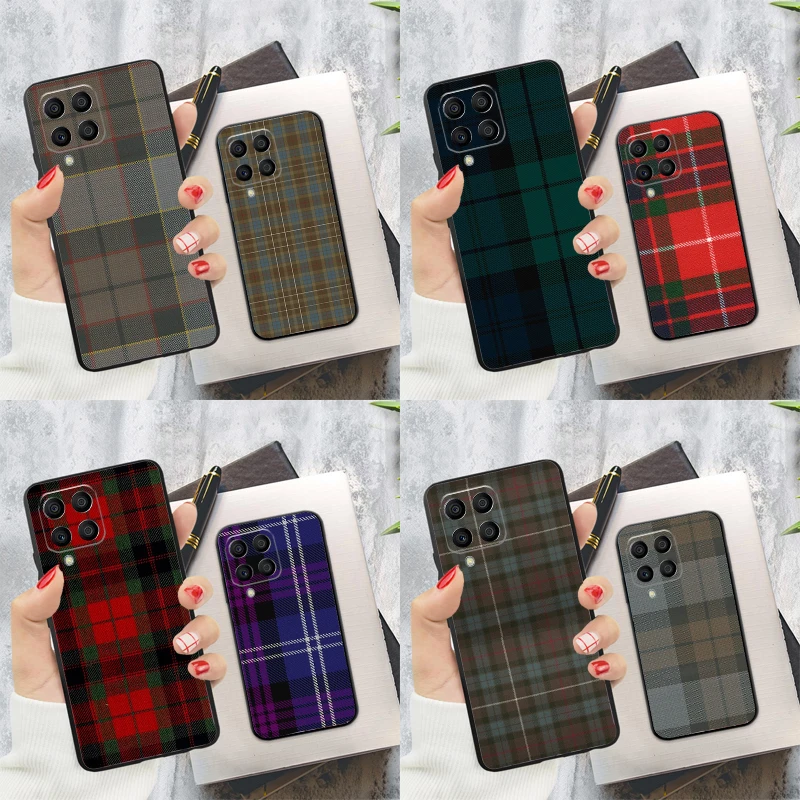 Fraser clan tartan Case For Samsung Galaxy M32 M31 M12 M52 M13 M33 M53 M11 M51 M15 M55 M14 M34 M54 M20 M30s