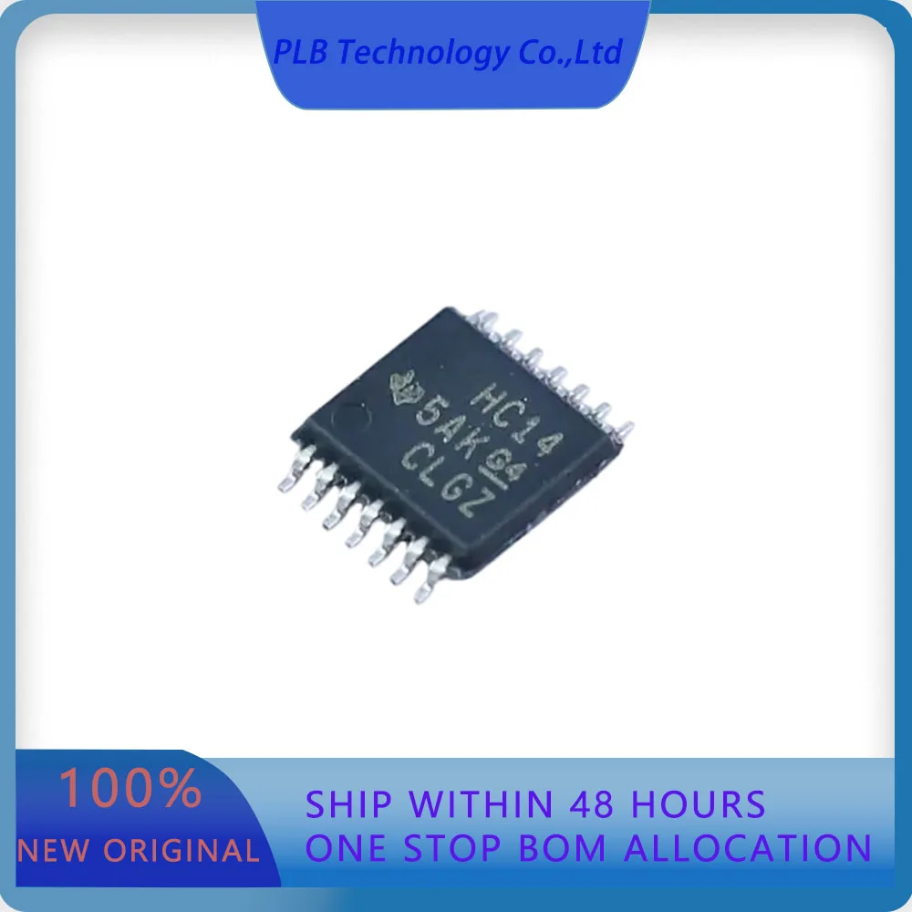 SN74HC14PWR SN74HC14  Schmitt Trigger 6 21ns@6V50pF 2uA 2V~6V TSSOP-14 Inverters Original Stock