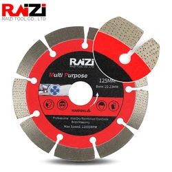 Raizi Hot Pressed Diamond Cutting Disc for Granite Reinforced Concrete Asphalt Pavement Array Layered Segment Saw Blade