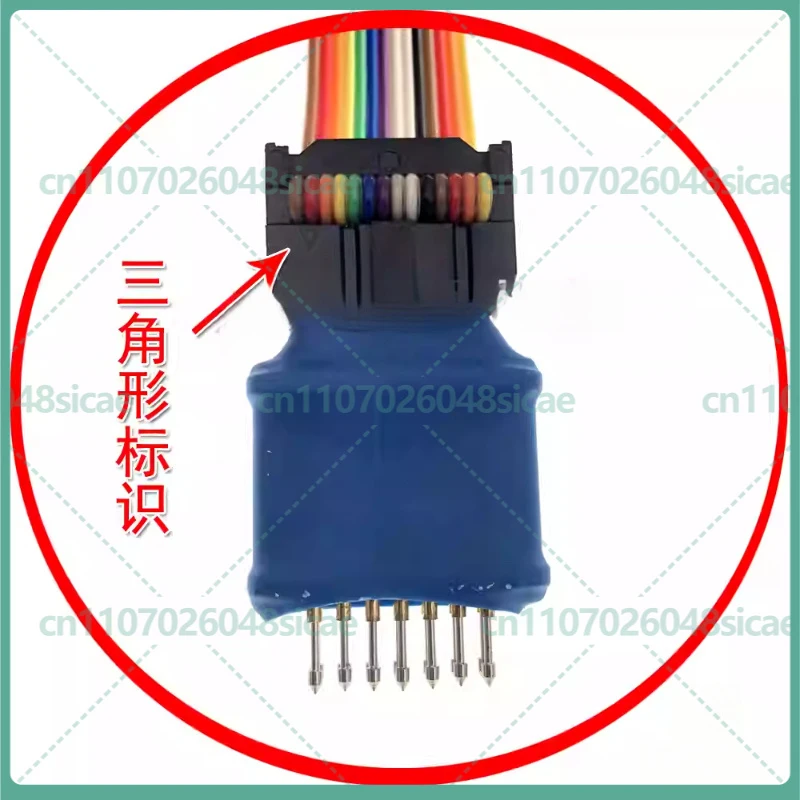 2-8pcs JTAG ISP Probe Cable for TMS320F28035 MCU for Gree Inverter Air Conditioner for RT809H Emulator