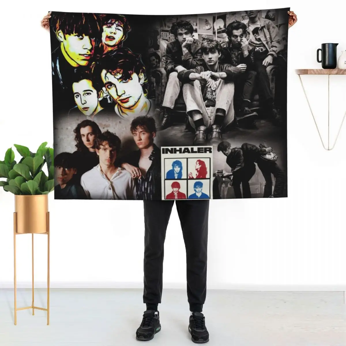 Inhaler band Dublin Throw Blanket Bed covers Flannels Plaid on the sofa anime valentine gift ideas halloween Blankets
