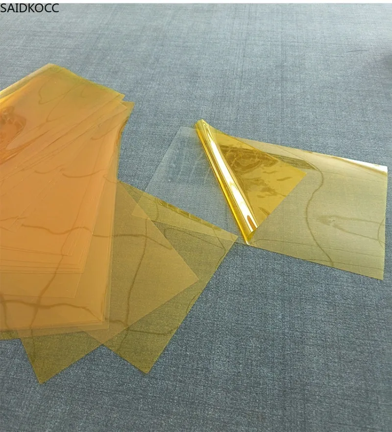 SAIDKOCC Kapton Polyimide Tape Sheets 300℃ Heat Resistant Insulating Single/Double Sided 200x300/500x1m 0.035-0.2mm
