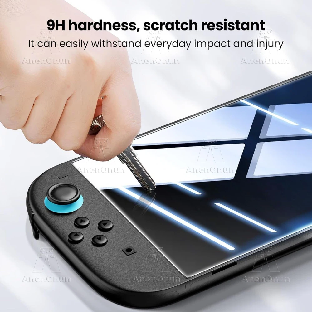 Switch 2 HD 強化ガラス 2.5D カーブエッジ 9H 硬度 飛散防止 傷防止 指紋防止 バブルフリースクリーンプロテクター