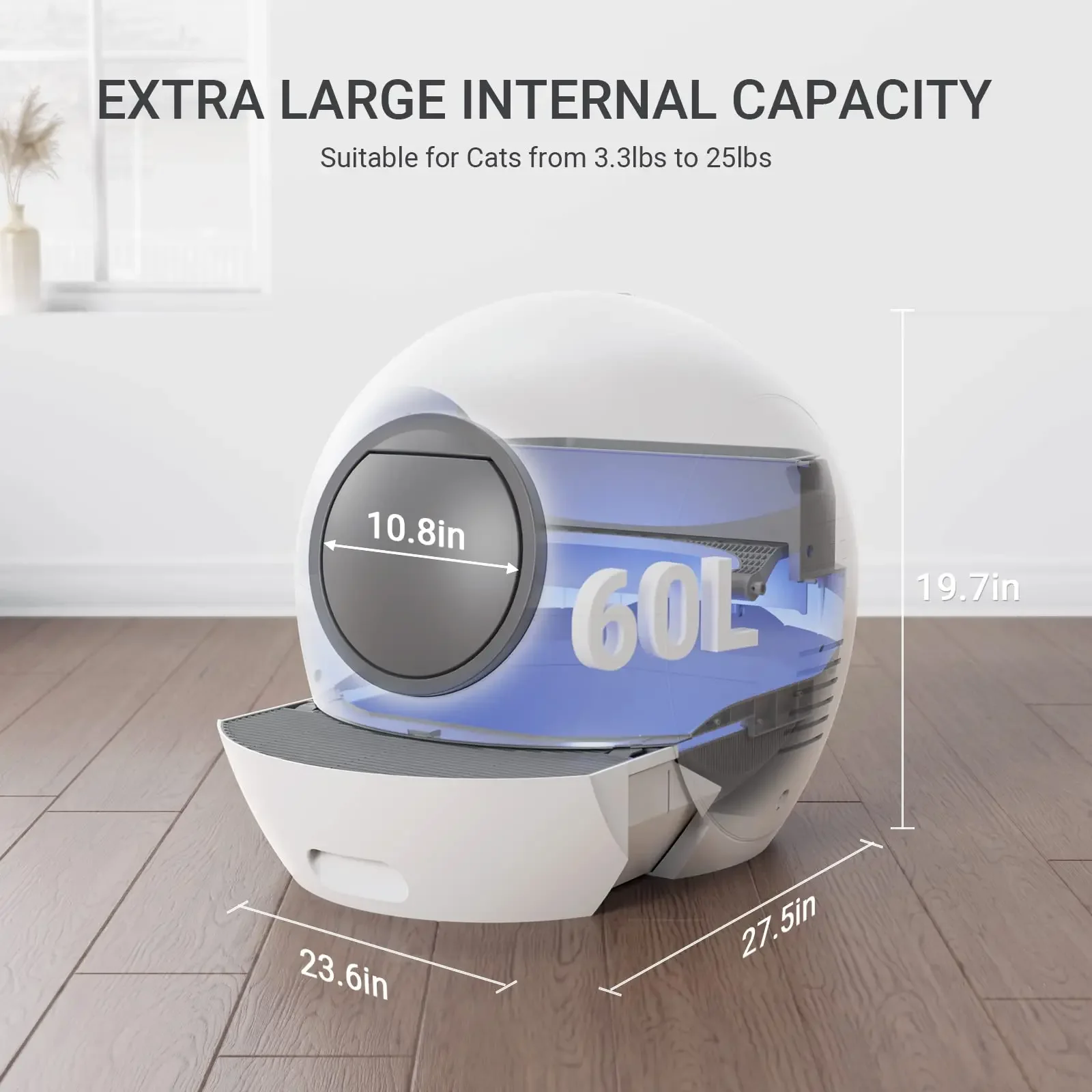 Imitated Artificial Shove Automatic Self-Cleaning    Box With App Control Odor Removal Automatic Cat