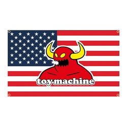 90x150cm Toy Machines Skate Flag Polyester Printed Devil Push Banner Park or Outdoor For Decoration