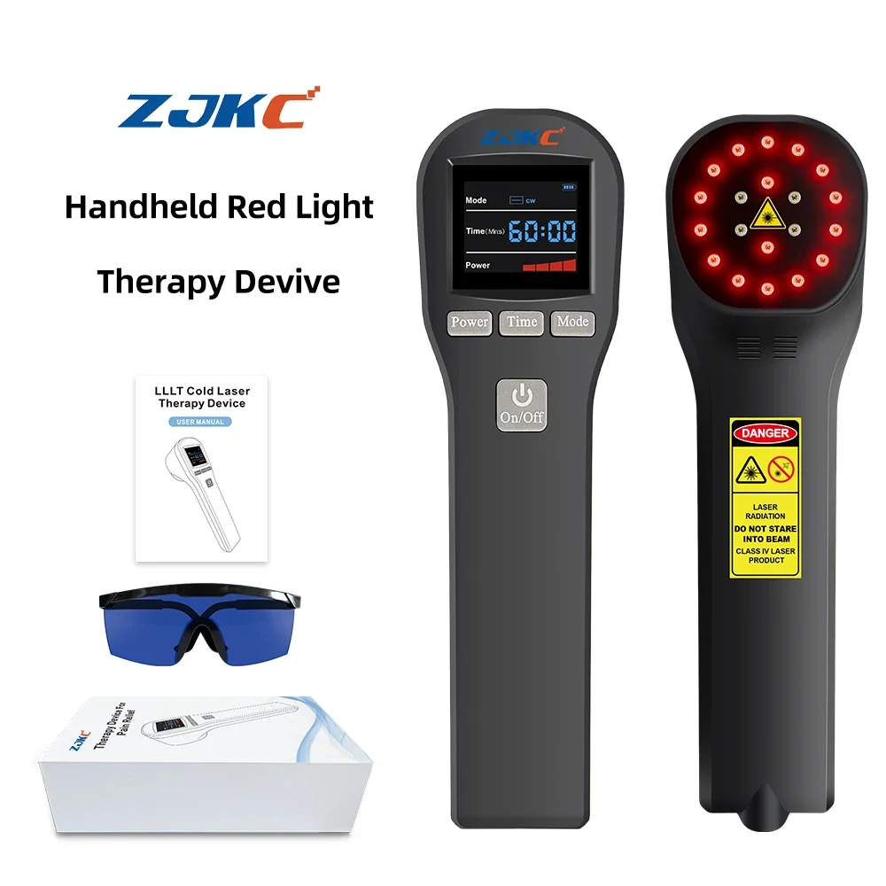 

Лазерный терапевтический аппарат ZJKC для снятия боли при артрите, физиотерапия 650 нм 808 нм, портативный, для животных: собак, кошек, лошадей