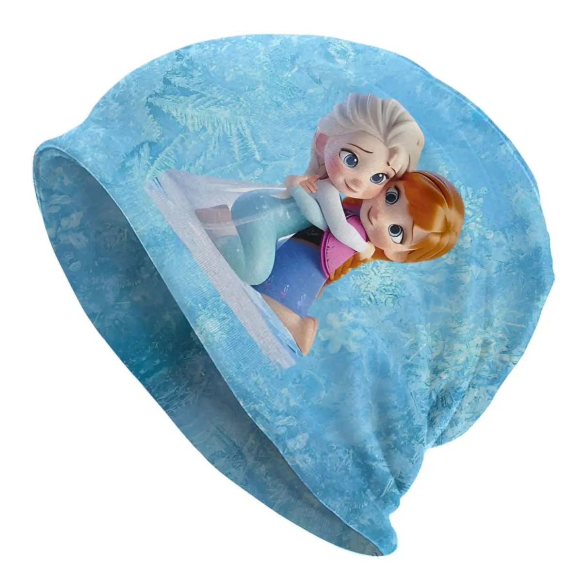 

Custom Frozen Kawaii Princess Skullies Beanies Cap Unisex Cool Winter Warm Knitted Hat Adult Elsa&Anna Anime Cartoon Bonnet Hats