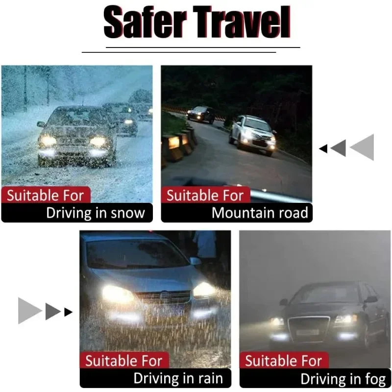 1-2szt LED Zasilane wiatrem samochodowe światła do jazdy dziennej Automatyczna lampa dekoracyjna z obrotowym wentylatorem Nie ma potrzeby zewnętrznego źródła zasilania Żarówka DRL — zdjęcie 7