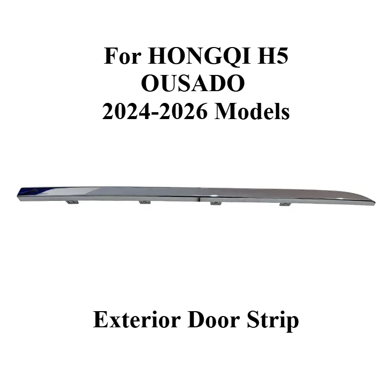 Original Door Bright Strips Exterior Door Chrome Trim for HONGQI H5 OUSADO 2024-2026 Models