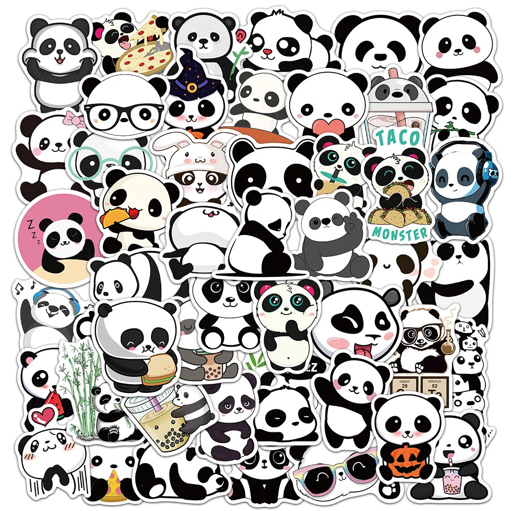 10/30/50pcs niedlichen Cartoon Tier Aufkleber Serie kreative Panda Graffiti Notebook Koffer Laptop Helm DIY Dekoration Großhandel