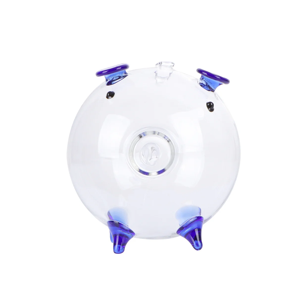

Clear Piggy Bank Money Jar for Cash Saving Saver Blue Transparent Pigcoin Banks