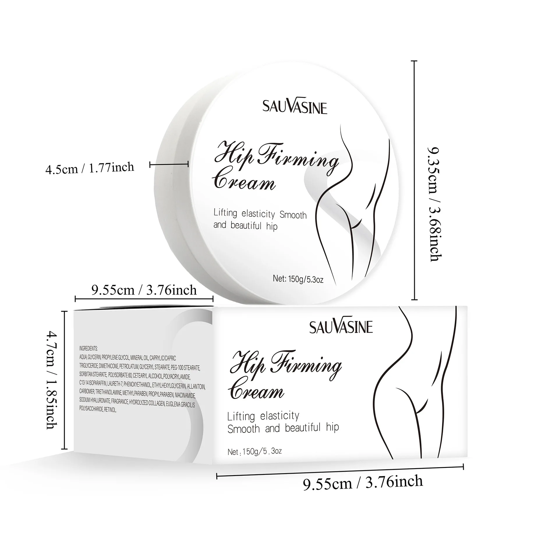 Hip Firming Cream Lifting Elasticity & Smooth and Beautiful Hip & Moisturizer