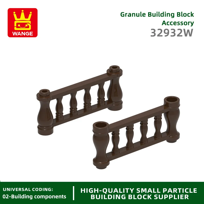 Wange47Pcs/Lot 32932W Fence Building Blocks Moc City Accessories Compatible with Bricks DIY Children Toys Assembly Gift Box