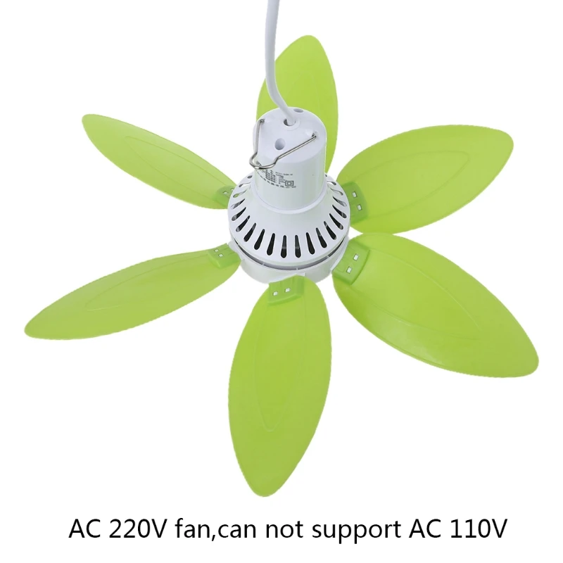 12.99inch 220V 15W Silent Household Dormitory Bed Hanging Fan Cool Ceiling Fan