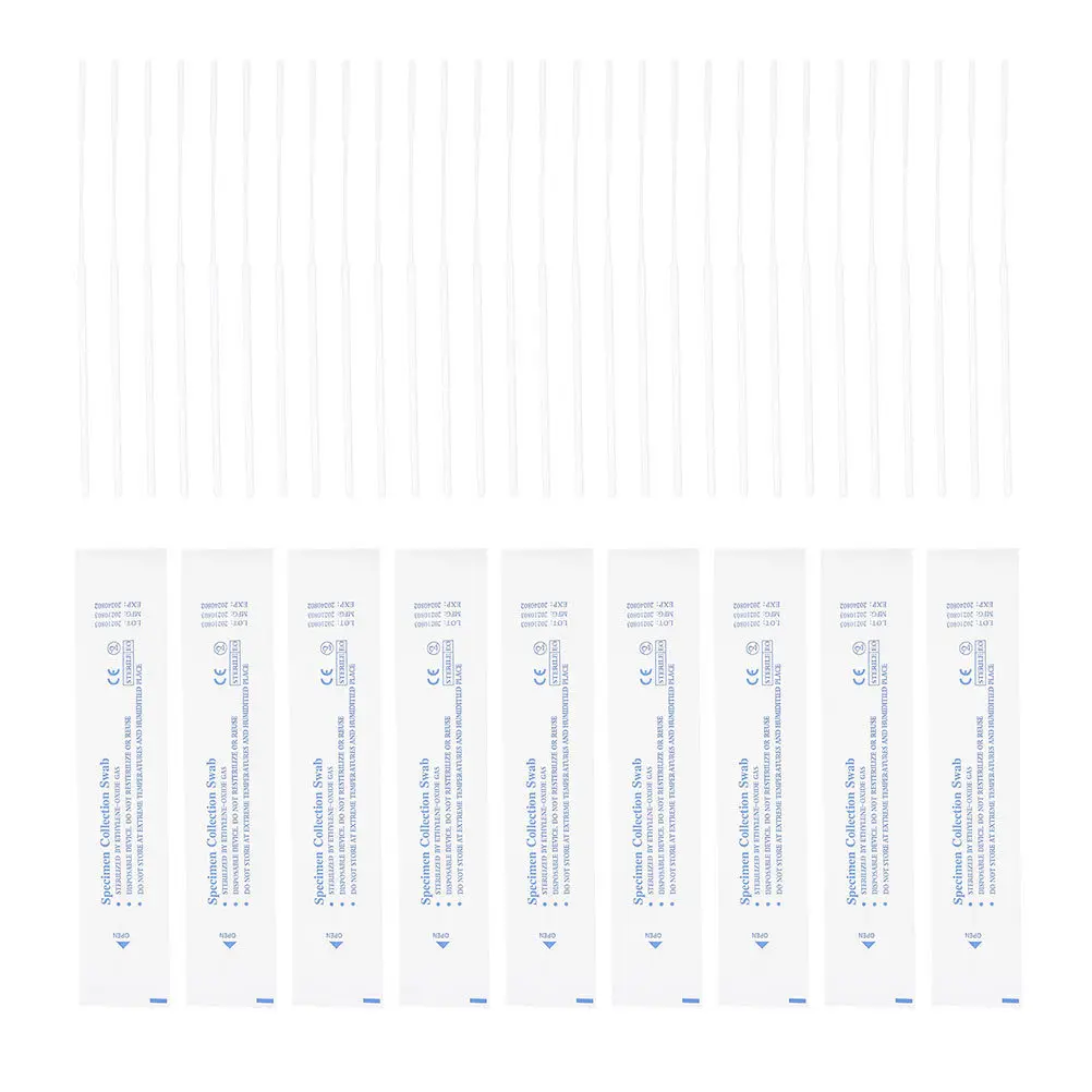 50 قطعة عينات الأنف المهنية المتاح البلعوم مسحات المحمولة متعددة الوظائف مسحات لاختبار المختبرات المستشفيات