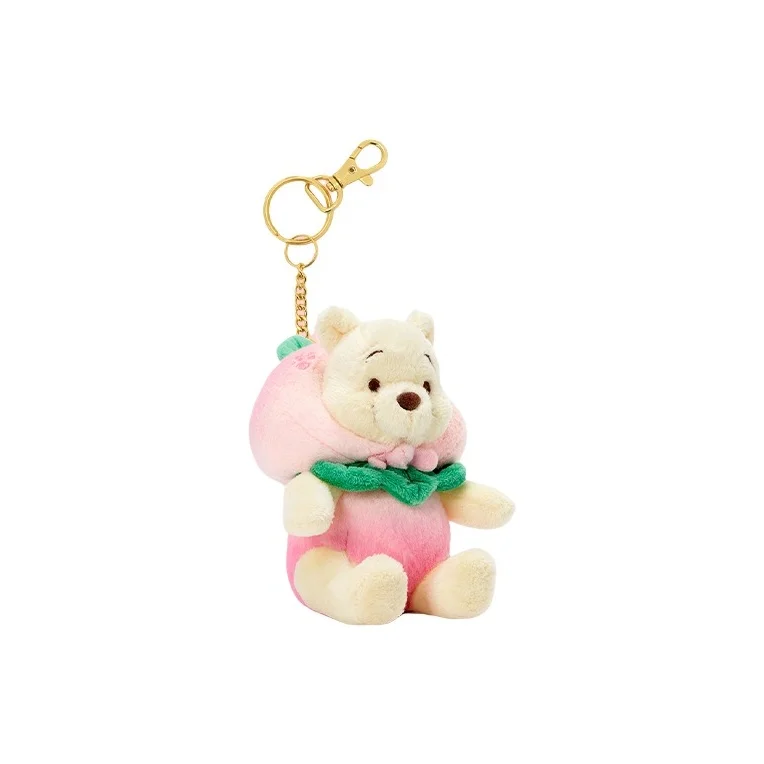 Disney Winnie Honey Peach Bear Dolls Plush Charm H12.5cm 400060373159