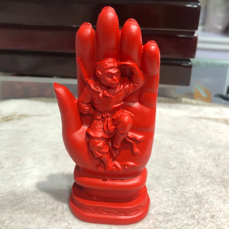 Cinnabar Red Buddha's Hand Monkey King Monkey Hand Buddha's Hand Wukong returns to the original creative desktop