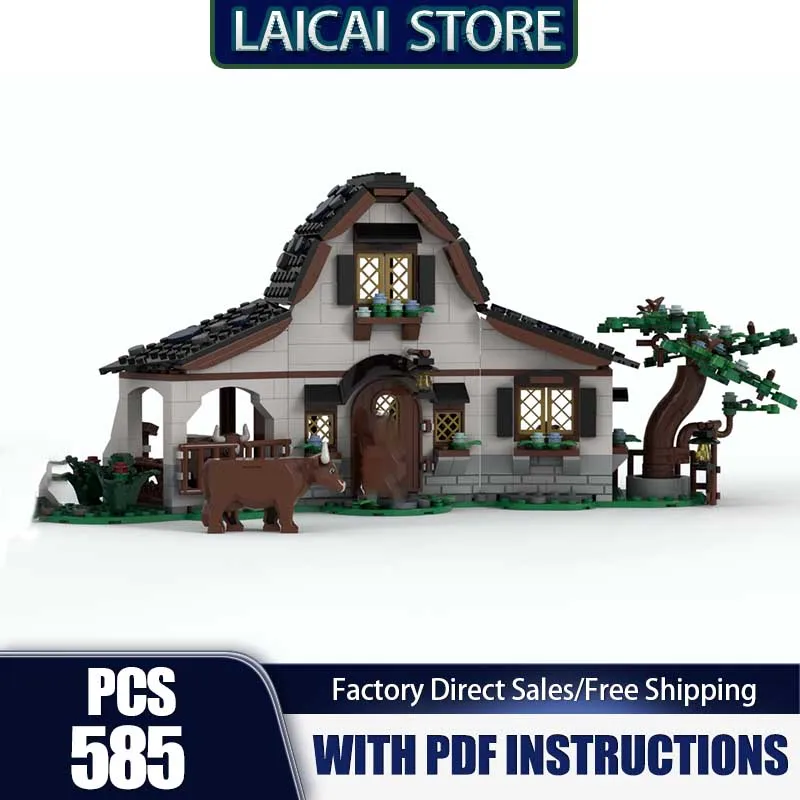 CIty Street View Modello Moc Building Blocks Medievale Stabile Modello di casa Tecnologia Mattoni Assemblaggio fai da te Giocattoli Regali di costruzione