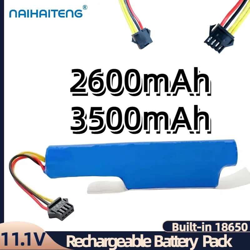 11.1 فولت 10.8 فولت 2600 مللي أمبير 3500 مللي أمبير بطارية ليثيوم أيون قابلة للشحن ل فراغ روبوت ريدموند RV-R150 RV-R151 Vileda VR201 Petpro جديد