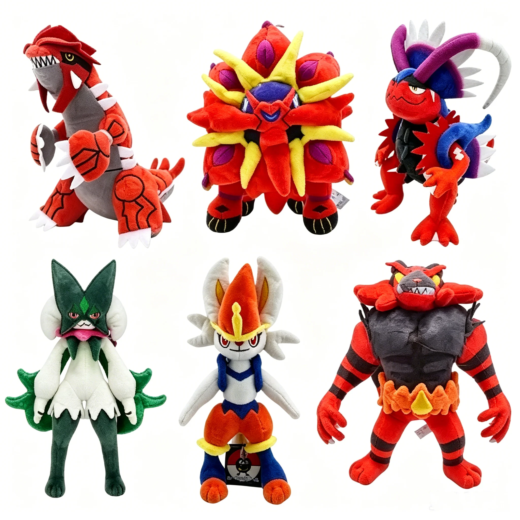 Anime Multi Style Fantasy Beast Plush Tyranitar Noivern Kyogre Mienshao Kirby Lurantis Charizard Grafaiai Valentines Day Gift