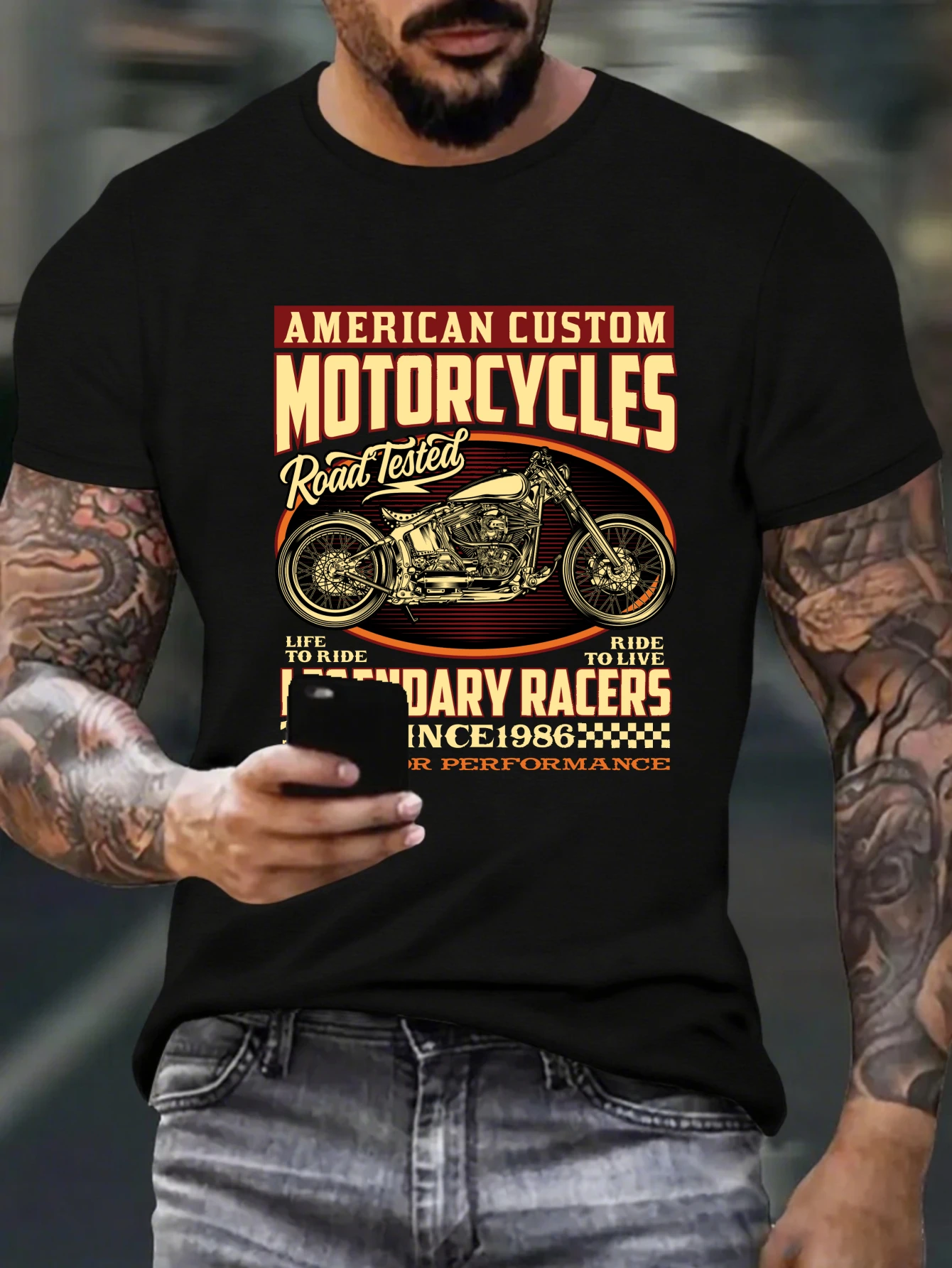 

Retro Vintage Trust No One Graphic T-Shirt for Men, Slogan Style Short Sleeve Tee, Trust No One Print Tops