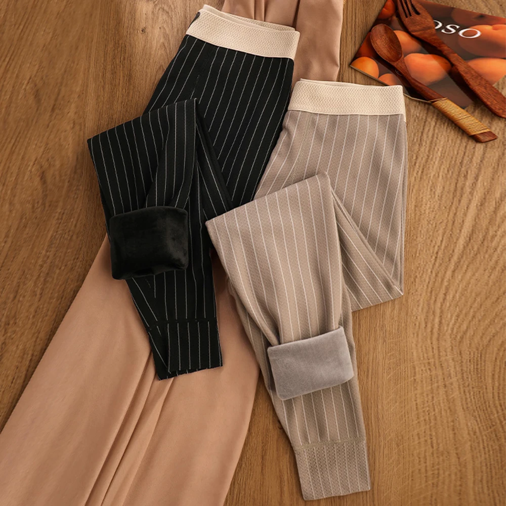 

Осень-зима 2022, полосатое утепленное плюшевое термобелье, мужские ветрозащитные леггинсы с защитой от катышков, теплые мужские колготки с подогревом, брюки