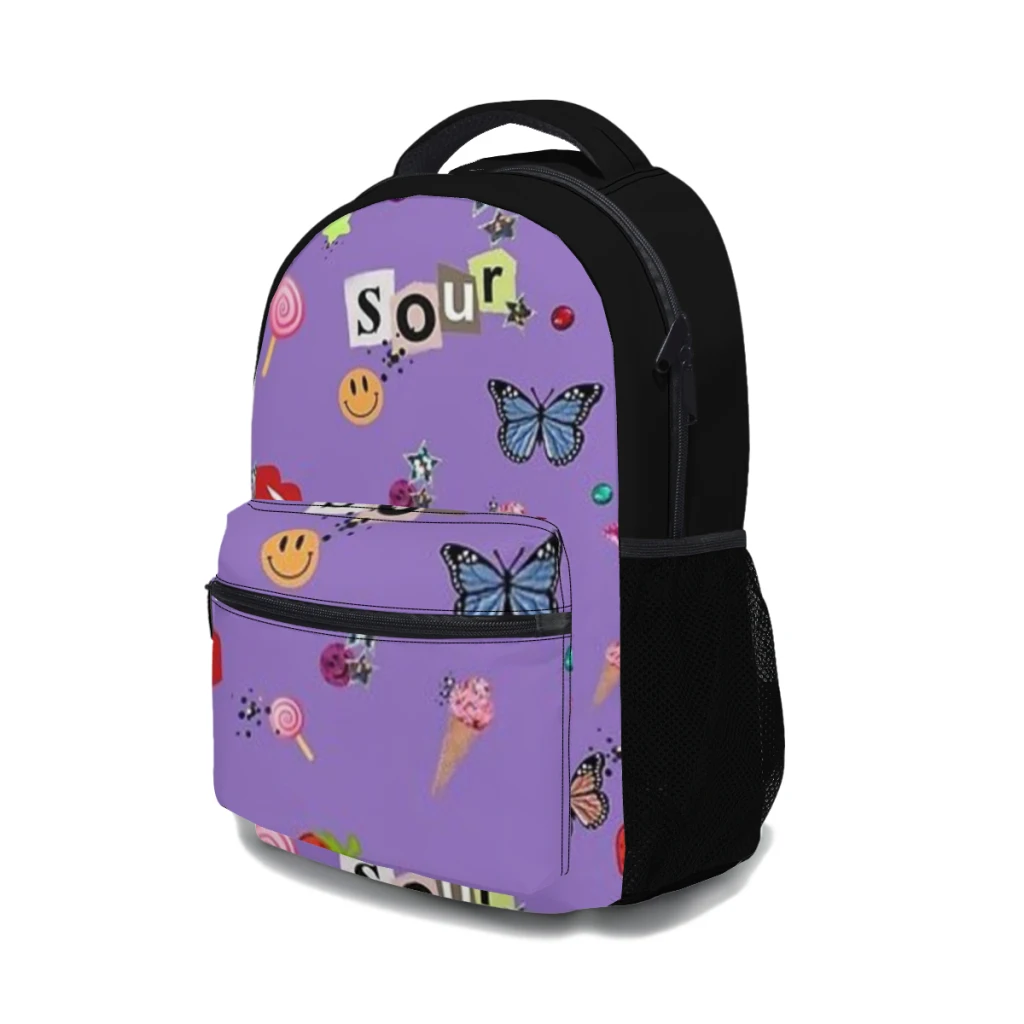 SOUR themed Schoolbag For boys Large Capacity Student Backpack Cartoon High School Student Backpack 17inch