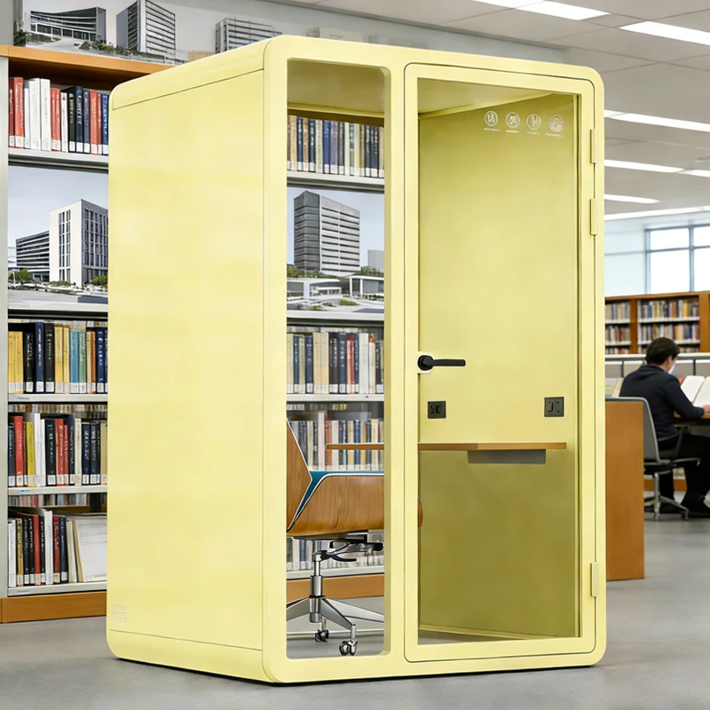 Modern steel soundproof room Double aluminum window Commercial meeting room Soundproof cabin